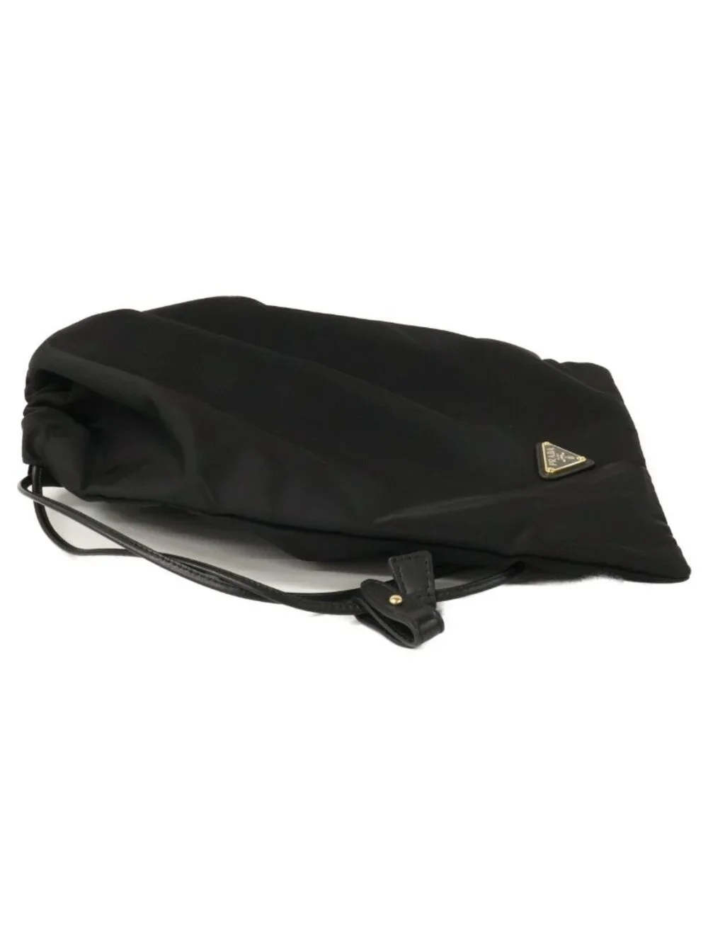 Prada Re-Nylon Triangle Logo Drawstring Wish Pouch